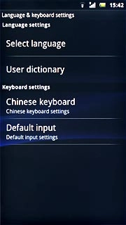 Press Select language.