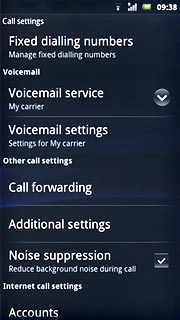 Press Voicemail settings.