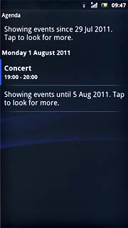 Press the required appointment to view the appointment details.