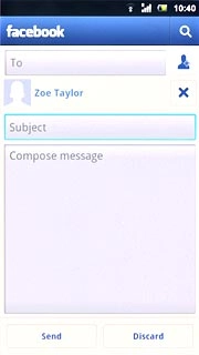 Press Subject and key in the required subject.