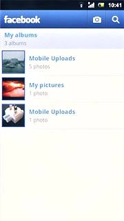 Press the camera icon.