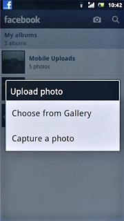 To upload a new picture:Press Capture a photo.