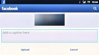 Press Add a caption here and key in text for the picture, if required.