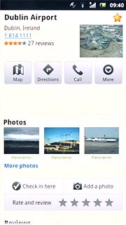 Press the favourite icon (a star) at the top of the display.