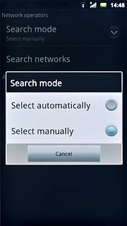 Press Select manually.