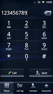 Key in the required number and press Call.