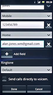 Press the drop down list above the email address.