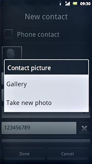 To take a new picture:Press Take new photo.