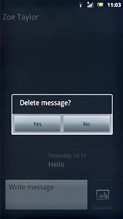 Press Yes to confirm.