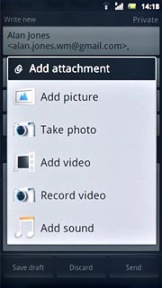 To add an audio file:Press Add sound.