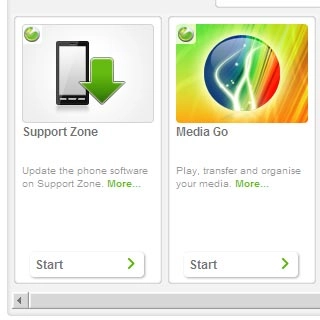 If it's the first time you use the application Media Go:Follow the instructions on the screen to install the function.