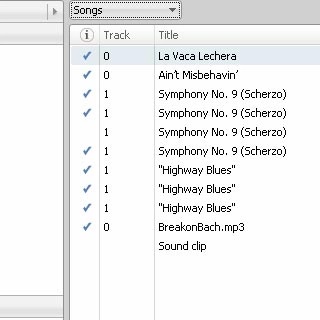Highlight the required audio files and press Add to at the bottom the screen.The audio files are transferred to your phone.