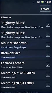 Press the required audio files to add them to the playlist.