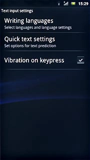 Press Quick text settings.