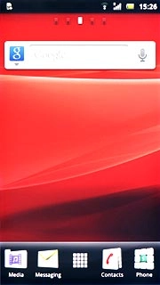 Press the menu icon.