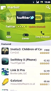 Press the search icon.