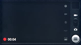 Press the stop icon to stop the video recorder.The video clip is automatically saved.