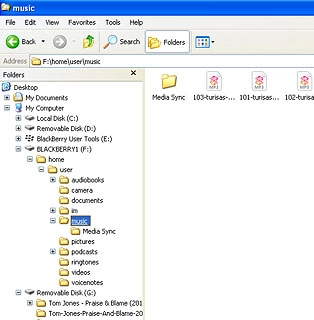 Go to the required folder in your computer's file system.