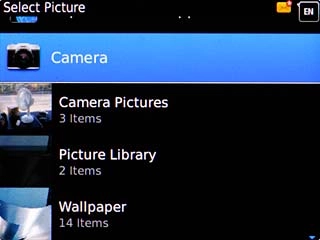 If you select Camera: