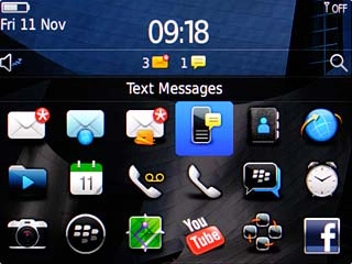 Scroll to Text Messages and press the Navigation key.