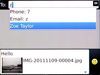 Highlight the required contact and press the Navigation key.