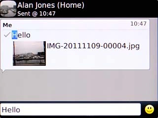 Highlight the required picture message.