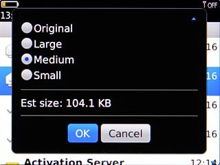 Scroll to OK and press the Navigation key.An email message containing the picture or video clip is created.Key in the first letters of the required contact.Matching contacts are displayed.