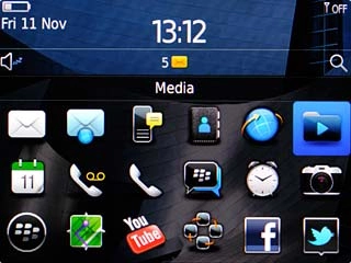 Scroll to Media and press the Navigation key.