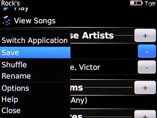 Scroll to Save and press the Navigation key.