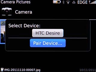 If you select Pair Device...: