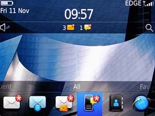 The email message icon shows that you've received a new email message.Further information:Read email message