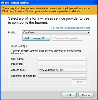 Select Add custom profile ....