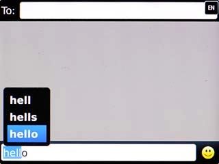Highlight the required word and press the Navigation key.
