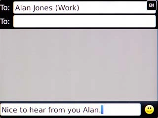 Highlight the text input field.