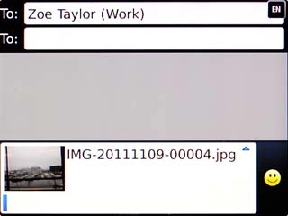 Highlight the text input field.