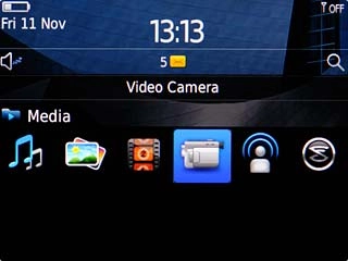 Scroll to Video Camera and press the Navigation key.