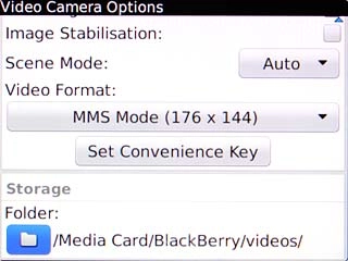 Scroll to Folder and press the Navigation key.Go to the required folder.