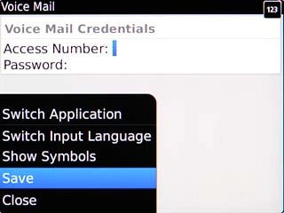 Scroll to Save and press the Navigation key.