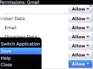 Scroll to Save and press the Navigation key.