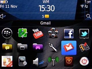 Scroll to Gmail and press the Navigation key.