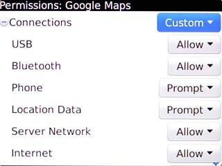 Highlight the drop down list next to Connections and press the Navigation key.