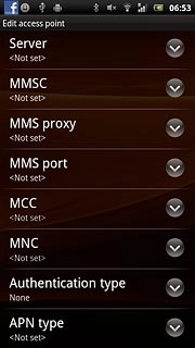 Press MMS proxy.