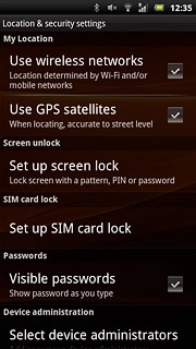 Press Use GPS satellites to turn the function on or off.