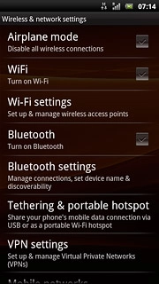 Press Wi-Fi settings.