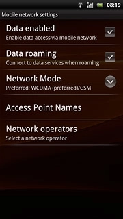 When the box next to the menu item is ticked (V), the function is turned on.