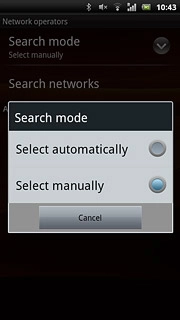 Press Select automatically.