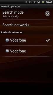Press the required network.Your display will tell you if you've access to the network you've chosen.