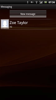 Press the required sender.Read the required picture message.