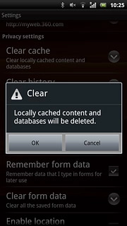 Press OK to confirm.
