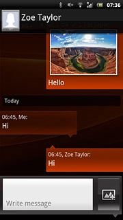 Press Write message.Write the required text.